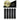 Hair FX Lightweight Perm Rod 5pc Black 16mm
